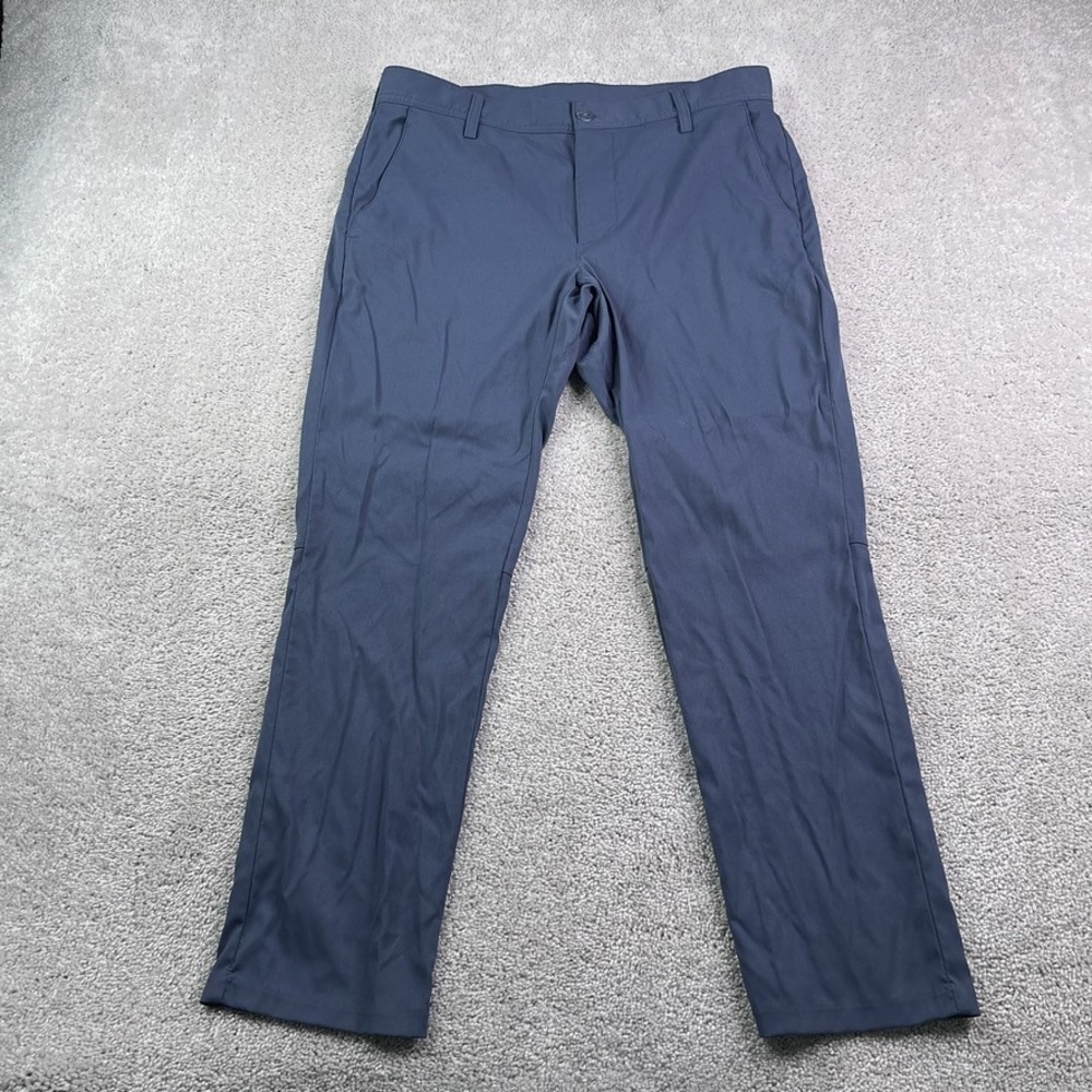 LL Bean Pants Men 33x29 Blue Venture Stretch Commuter Tapered Performance Chino